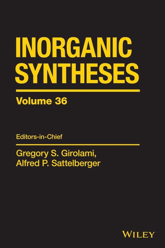Inorganic Syntheses 36 - Inorganic Syntheses, Volume 36 - cover