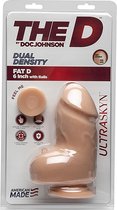 Fat D - 6 Inch with Balls - ULTRASKYN - Vanilla - Realistic Dildos