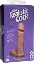 The Realistic Cock - UR3 - 8 Inch - Brown - Realistic Dildos