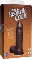 The Realistic Cock - 8 Inch - Black - Realistic Dildos