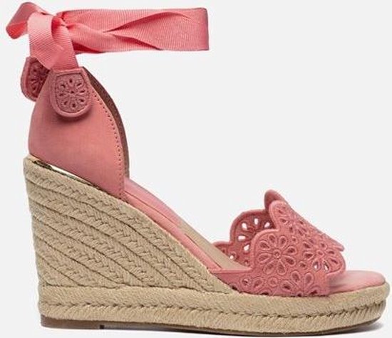 Tamaris Sandalen met sleehak roze - Maat 38 | bol.com