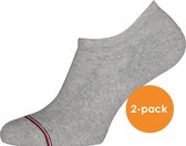 Tommy Hilfiger Iconic Sports Socks (2-pack) - heren sneaker sportsokken katoen - onzichtbaar - grijs - Maat: 39-42