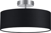 LED Plafondlamp - Plafondverlichting - Nitron Hotia - E14 Fitting - 2-lichts - Rond - Mat Zwart - Aluminium