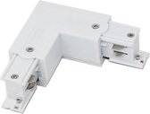 Spanningsrail Doorverbinder - Froty - Hoek L Koppeling Links - 3 Fase - Wit