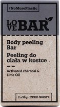 Body Peeling Bar Lichaamsscrub in blokjes Actieve Houtskool & Kalk 2x30g