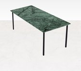 Marmeren Eettafel - India Green (4-poot) - 200 x 90 cm  - Gepolijst