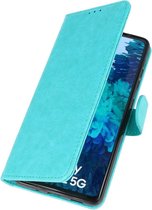 Wicked Narwal | bookstyle / book case/ wallet case Wallet Cases Hoesje voor Samsung Samsung Galaxy S20 FE Groen