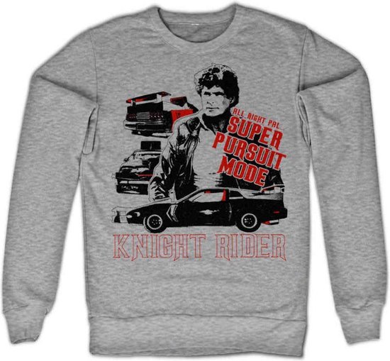 Knight Rider Sweater/trui Super Pursuit Mode Grijs