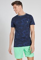 Shiwi Tee leaf aop - misty blue - L