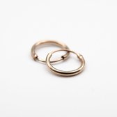 Classic 10mm Gold Plated Silver Hoops
