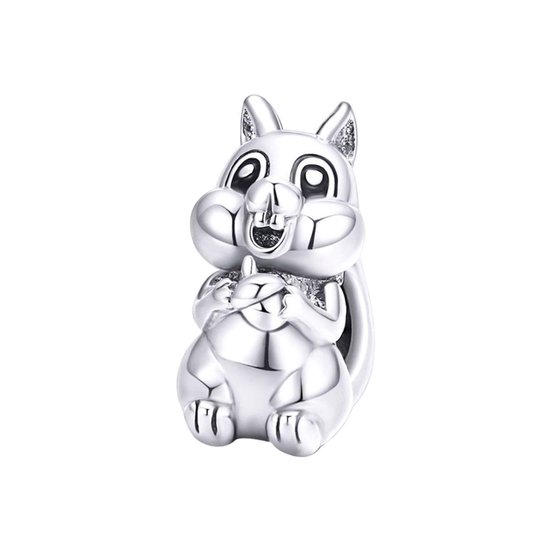 Eekhoorn bedel | squirrel bead | Zilverana | geschikt voor alle bekende merken | 925 zilver | moederdag