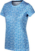 Regatta T-shirt Fingal Edition Dames Polyester Blauw Maat 36