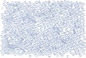 Rocailles. lichtblauw. d: 1.7 mm. afm 15/0 . gatgrootte 0.5-0.8 mm. 500 gr/ 1 zak