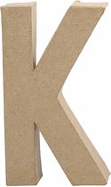 Letter. K. H: 20.3 cm. B: 11.5 cm. dikte 2.5 cm. 1 stuk