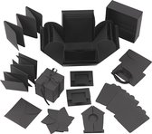 Explosion box, afm 7x7x7,5+12x12x12 cm, zwart, 1 stuk