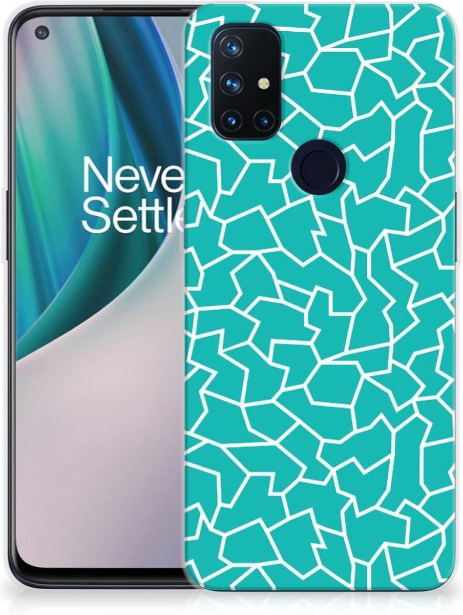 OnePlus Nord N10 5G Hoesje maken Cracks Blue