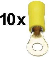 Sinuslive RKS-4,0 P10 Ring terminal Cross section (max.)=4 mm² Partially insulated Yellow 10 pc(s)