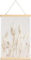 JUNIQE - Posterhanger Dried Flowers Lagurus 2 -20x30 /Grijs & Ivoor