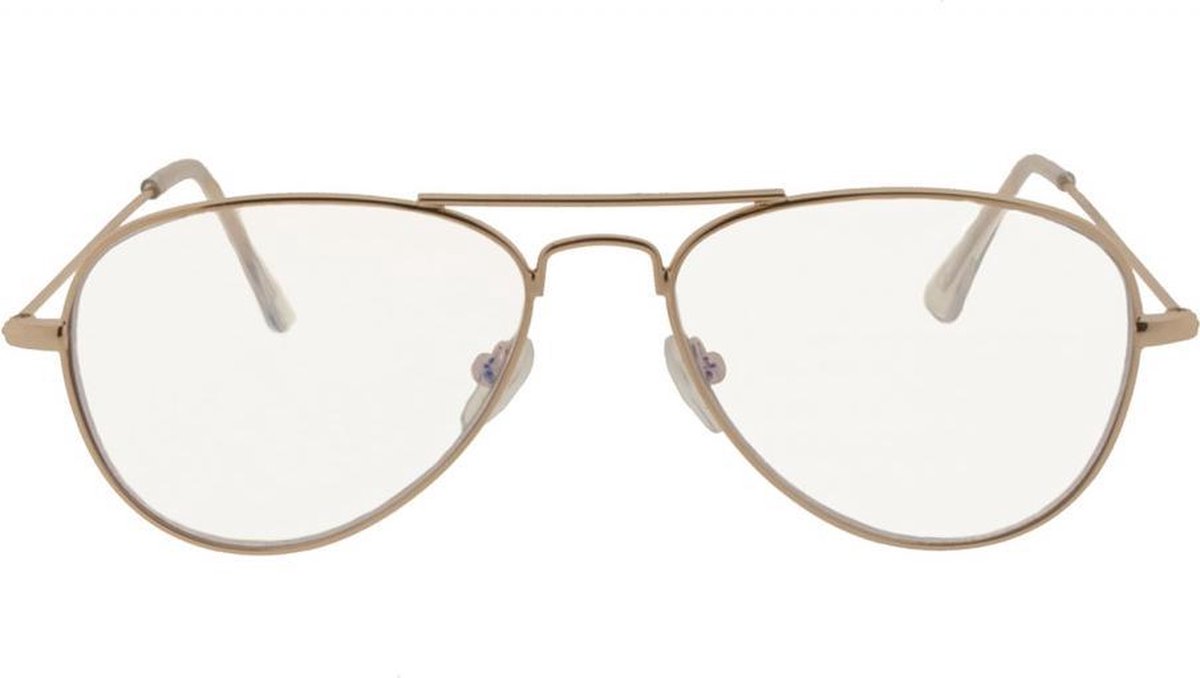 Icon Eyewear SFG025 BlueShields Pilotenbril Leesbril Goldy sterkte +3.