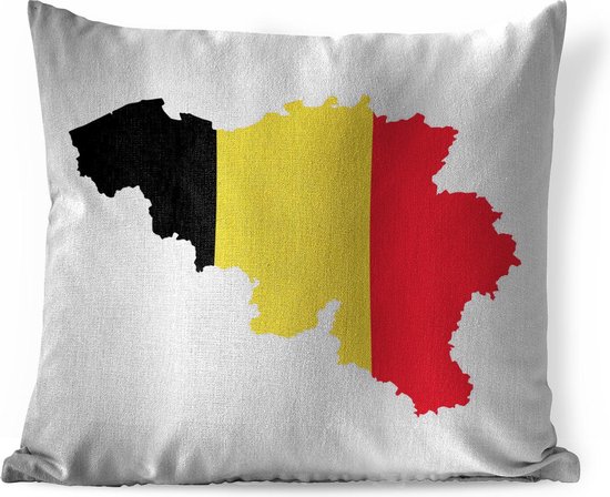 Sierkussens - Kussen - Een illustratie van België in de kleur van de  nationale vlag -... | bol.com