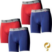 Quick Q1905 Bodywear Heren Boxershorts 4-Pack Blauw Rood Blauw Rood