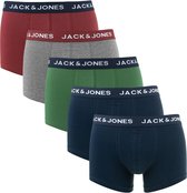 JACK & JONES JACBAYER TRUNKS 5 PACK LTN Heren Onderbroek - Maat XL