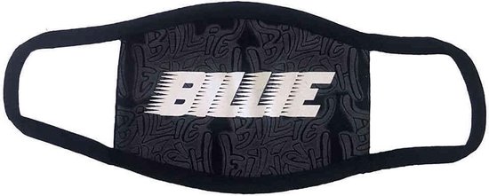 Billie Eilish - Racer Logo & Graffiti Masker - Zwart