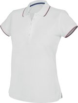 Kariban Dames/dames Contrast Poloshirt met korte mouwen (Wit)