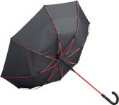 Automatische midsize paraplu - Style - zwart/rood