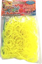 Loom Twister Loombandjes Junior Rubber Geel 300-delig