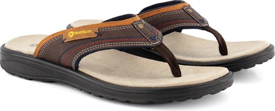 Travelin' Fiksdal Heren Teenslipper - Outdoor- Sport- en Wandelsandalen met Profielzool