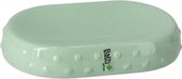 Zeephouder/zeepbakje groen keramiek 15 cm - Toilet/badkamer accessoires