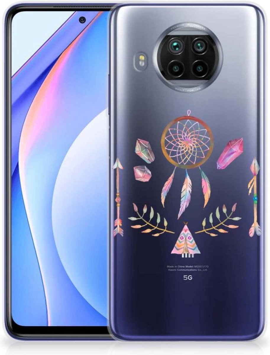 Xiaomi Mi 10T Lite Telefoonhoesje met Naam Boho Dreamcatcher