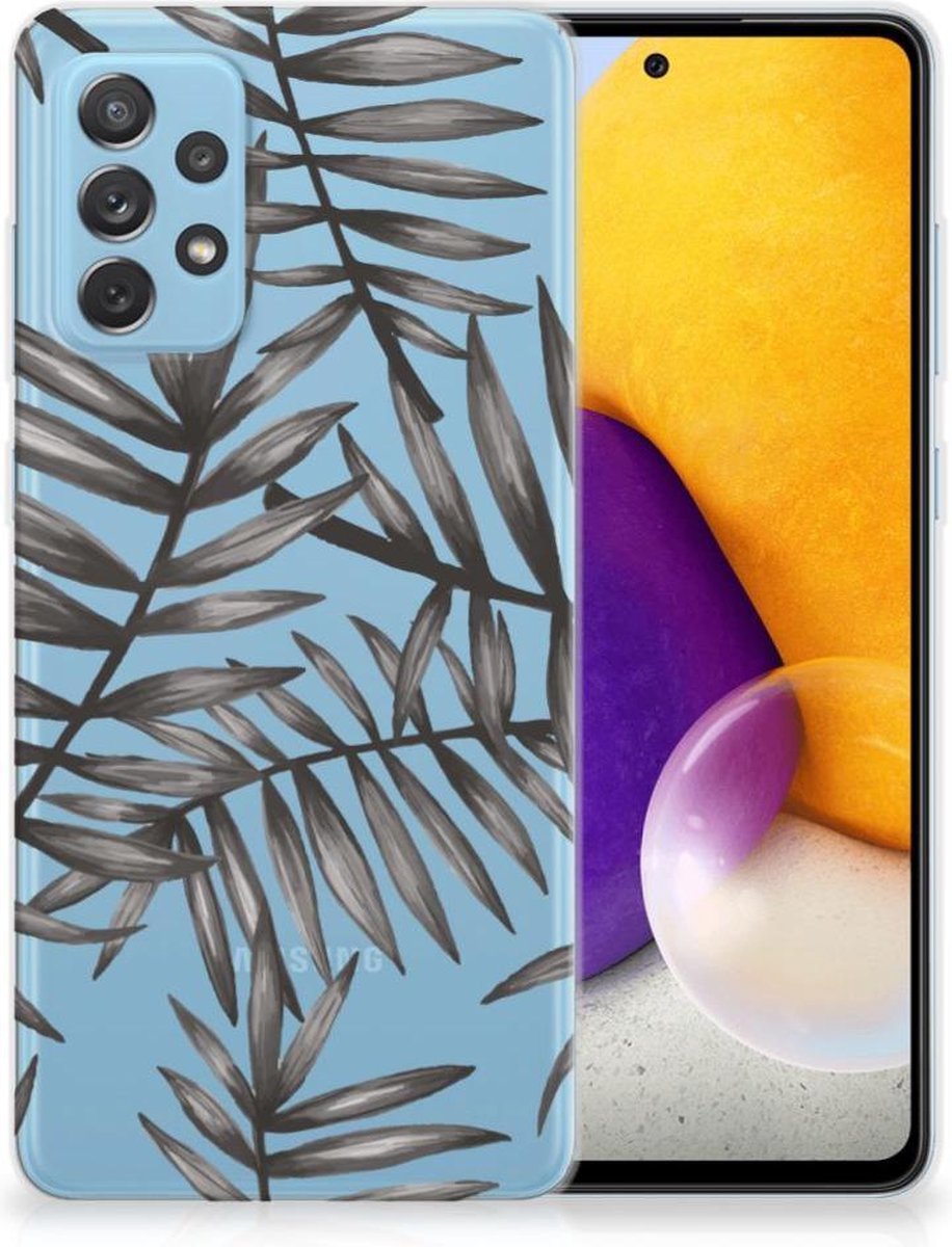 Samsung Galaxy A72 TPU Case Leaves Grey