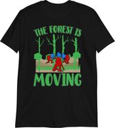 Valheim T-shirt - The Forest Is Moving - Zwart - Maat XL - Heren