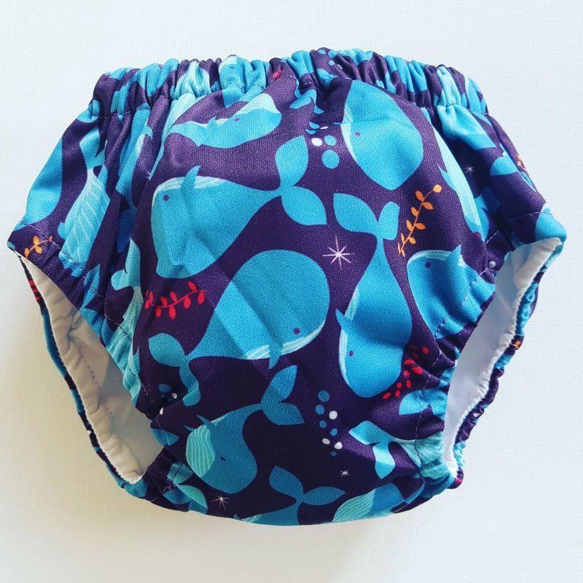 Goedkoopste 10-13 kg Oefenbroekje katoen walvis blauw