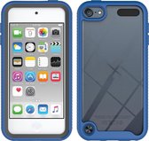 Voor iPod Touch 5/6/7 Tweelaags ontwerp Schokbestendig PC + TPU-beschermhoes (blauw)