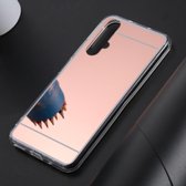 Ultradunne Galvaniserende Spiegel Acryl TPU Beschermende Cover Case voor Huawei Honor 20 (Rose Gold)