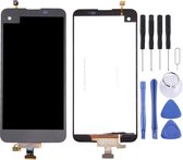 voor LG X scherm / K500 LCD-scherm en Digitizer volledige montage (zwart)