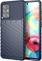 Samsung Galaxy A72 Hoesje TPU Thunder Design Blauw