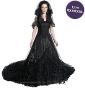 Sinister Lange jurk -M- 828 Zwart