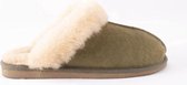 Shepherd Jessica Dames Pantoffels - Olive - Maat 40