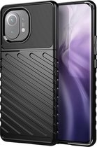 Xiaomi Mi 11 Thunder Series Hoesje Back Cover TPU Zwart