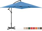 Uniprodo Zweefparasol - blauw - rechthoekig - 250 x 250 cm - kantelbaar