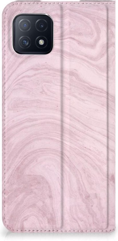 Etui à OPPO A73 5G Smart Cover Marble Pink