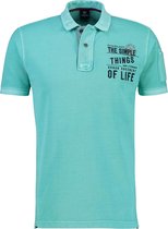 Lerros Korte mouw Polo shirt - 2133248 442 MINT BLUE (Maat: XL)