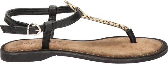 Lazamani dames sandaal - Zwart multi - Maat 41