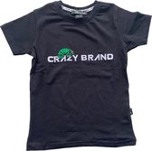 Kinder t-shirt kleur logo wit/groen