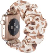 Fungus - Smartwatch bandje - Geschikt voor Apple Watch 42 / 44 / 45 / 49 mm - Series 1 2 3 4 5 6 7 8 9 SE Ultra iWatch - Stof - Print - Lichtbruin
