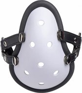 Musk Athletic Cup Muzzle with Removable Straps - White